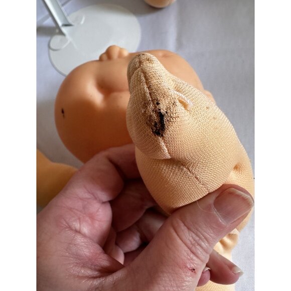 Vtg Cabbage Patch Kids Preemie Baby Dolls Lot Of 3 Has Flaws Needs TLC Paci READ - Picture 9 of 16